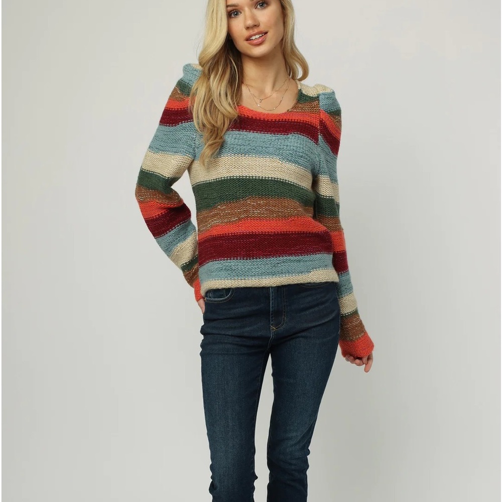 Dear John Denim-Leah Long Sleeve Sweater Fruit Stripe-NWT!!
